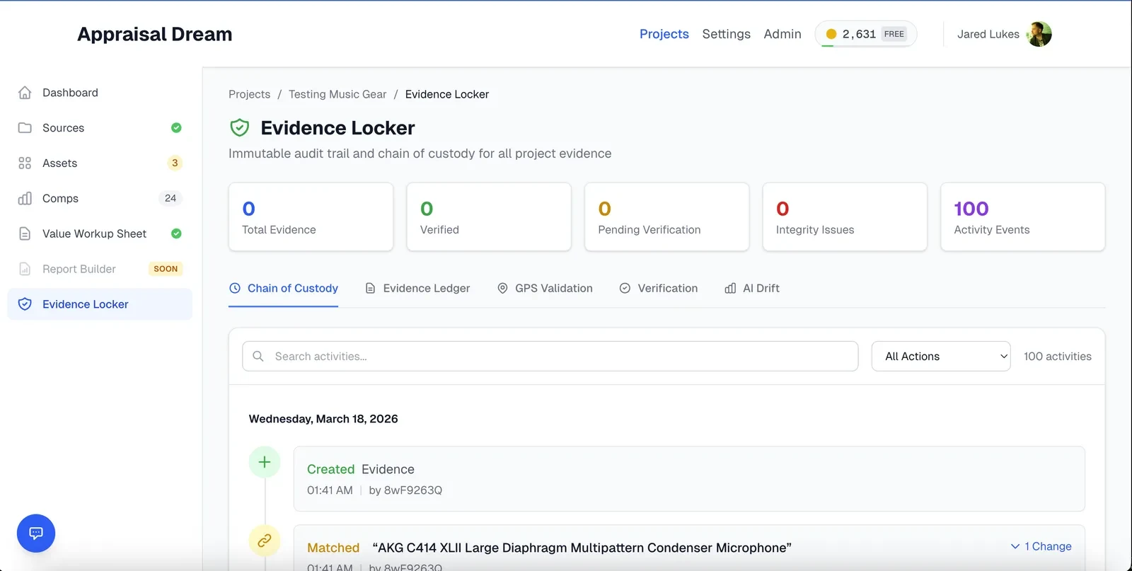 Evidence locker